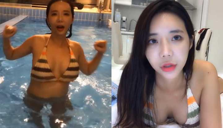 PaliTube - (เกาหลี)สาวหื่นเต้นยั่วใหนสระว่ายน้ำ มีใครอยากเย็ดไหมนะ