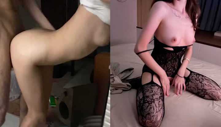 PaliTube - คลิปหลุดตั้งกล้องถ่ายนักบินและนางแบบในถุงน่องดำมีเซ็กส์~ แฟนสาวนมอึ๋มขายาวซอยหีโครตเสียว (2)