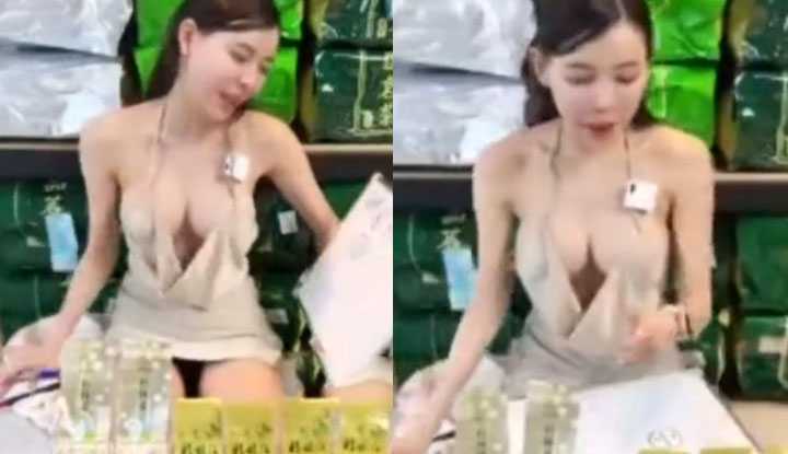 PaliTube - คลิปดังในอินเตอร์เน็ต พิธีกรสาว ได้หวันหลุดทำนมหกกลางรายการ