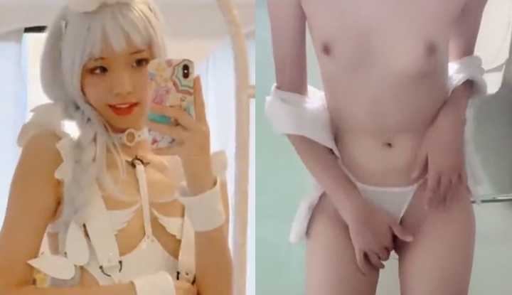 PaliTube - คอสเพลย์สาวชื่อดังในเว่ยปั๋ว murmure โชว์ชุดขาวสุดสยิว