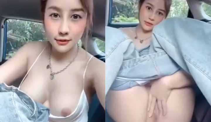 PaliTube - (ไทย) สาวไทยเกิดอารมณ์เงี่ยนบนรถทนไม่ไหวช่วยตัวเองพร้อมอัดวิดีโอไปด้วย