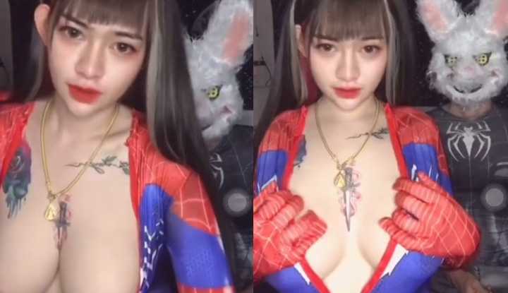PaliTube - [ไทย] OF Panid69~ สไปเดอร์แมนหน้าอกโต พร้อมกอบกู้โลก กับหน้าอกโต!