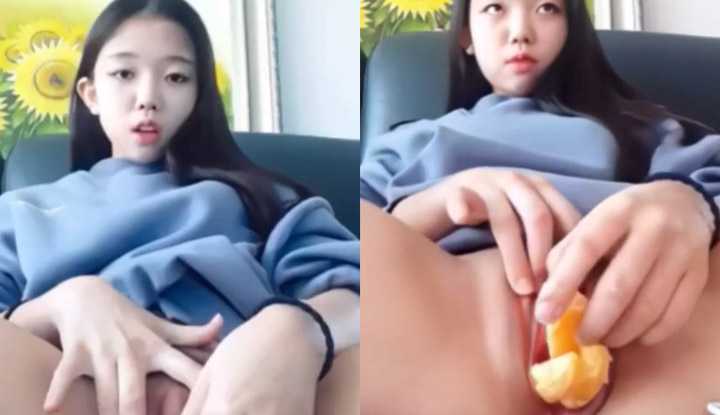 PaliTube - สาวน่ารัก ๆ เซ็กซี่เป็นพิเศษและชอบที่จะใช้วัตถุแปลกปลอมเพื่อเจาะรูและขวดผลไม้สามารถเสียบได้~