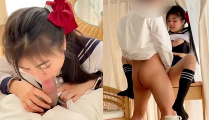 PaliTube - น้องแอมจัดเต็ม! amam7078 ใส่ชุดนักเรียนญี่ปุ่น เย็ดกับคู่เทพ คาชุดนมใหญ่มาก ที่บ้านโดนรีสอร์ทที่เขาค้อ