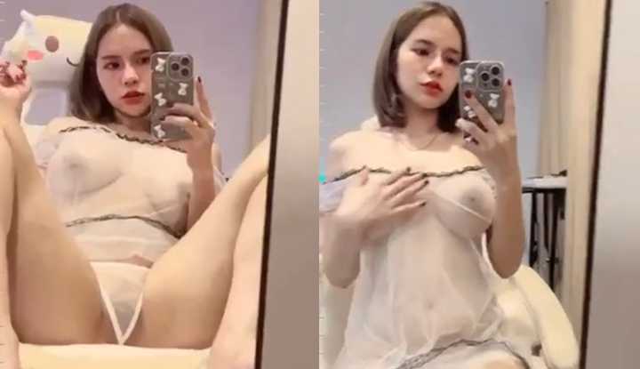 PaliTube - น้องพิมพ์ดาวโอนไลี่แฟนนั้งเบ็ดหีโชว์หน้ากระจก หีสวยนมใหญ่ สงสัยทำมาใหม่ 500ซีซี