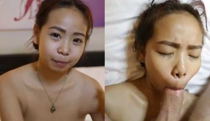 PaliTube - หนังโป้ไทยออนไลน์ สาวไทยตัวเล็กหีฟิตต้องโดนเย็ดจัดหนักสักหนึ่งน้ำ ออรัลเซ็กส์ควยยาวใหญ่แบบนี้ยิ่งชอบ เย็ดปากแล้วนอนกระเด้าหีน้ำเงี่ยนพุ่ง