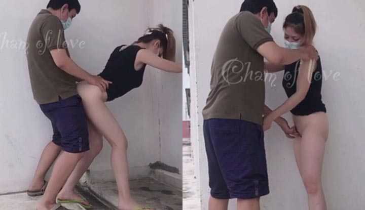 PaliTube - หนังเย็ดxxxไทย สาวไทยชวนแฟนมาเย็ดบนดาดฟ้า ยืนแหกหีแล้วเอาควยแทงหีสด โยกกันไม่ยั้งเสียงครางเสียวหีลั่นไปทั้งตึก