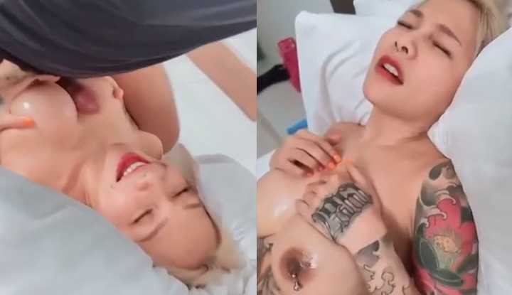 PaliTube - คลิปหลุดคู่เทพ น้องเมย์ ปีศาจแมว Catdevilswing นอนให้เทพเย็ดนมใหญ่ๆ จนน้ำแตกคานม แล้วให้เย็ดสดต่อ ซอยหีไม่ยั้งจนแตกในอีกน้ำ