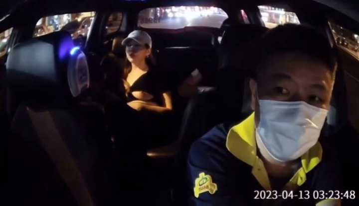 PaliTube - สาวไต้หวันนั่งแท้กซี่นมหก คนขับมองไปเสียวไป กำไรสุดๆ