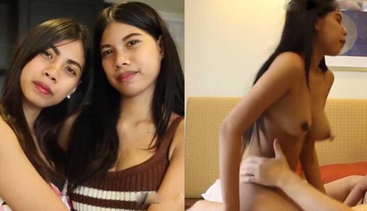 PaliTube - สาวไทยหีใหญ่ 2 คนขายตัวให้กับฝรั่งแก่ Asian twin hookers get their
