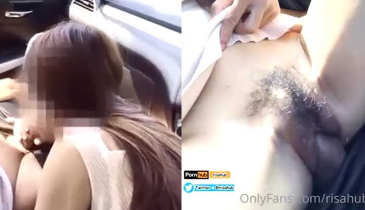 PaliTube - สาวขี้เงี่ยนมาโชว์ลีลาเด็ดๆจับอมควยแฟนหนุ่มบนรถ