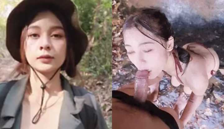 PaliTube - หลุดOnlyfans น้องมินตราพาพี่เทพเข้าป่าไปเย็ดริมน้ำตก mintra4444 ใส่บิกินี่เล่นน้ำตกแล้วเย็ดกันกลางแจ้ง แตกปาก