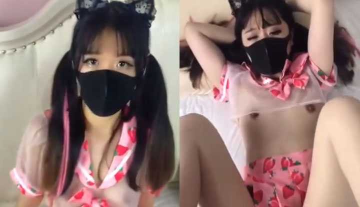 PaliTube - JK โลลิตาถูกบีบอัดอย่างหนักบนเตียง เสียงน้ำดังมากและในที่สุดก็ยิงลงบนร่างกาย