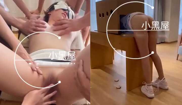 PaliTube - ผู้ฝึกสอนระดับสูง DOM เล่นกับผู้หญิงในกล่องกระดาษ มันสนุกมาก