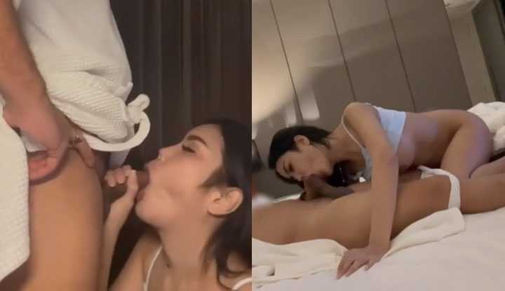 PaliTube - คลิปหลุด Onlyfans manow8005 ผัวยื่นควยให้อมจนเสียว แล้วโดนเอาควยเสียบหีกระแทกรัวๆ แล้วไปต่อที่เตียงขึ้นขย่มแล้วซอยยับๆ