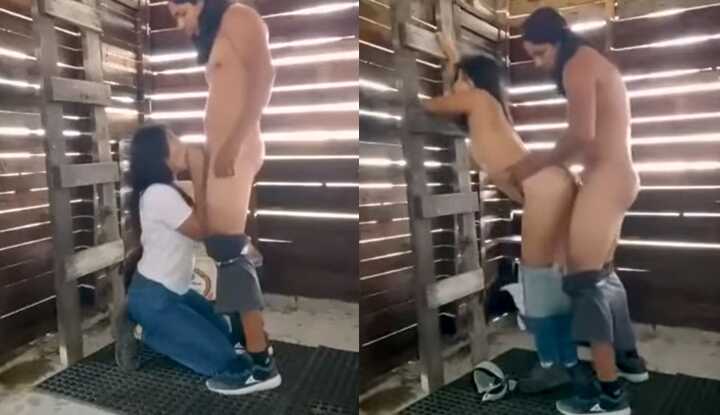 PaliTube - คลิปหลุดไทย ออกค่ายอาสาพัฒนาชนบท ชวนน้องรหัสไปซ่อมที่กระท่อมในหมู่บ้าน จับควยยัดปากให้โมกสด ยืนเย็ดท่าหมา ยกขากระเด้ารัวๆติดกำแพง