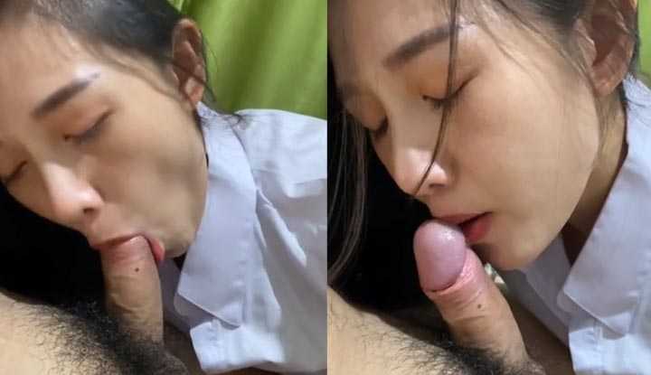 PaliTube - เด็กหญิงโรงเรียนเพิ่งมาติดต่อหลังเลิกเรียน! เธอเริ่มกินข้าวโดยที่ยังไม่ได้ถอดชุดนักเรียน