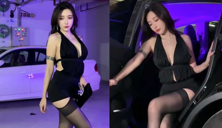 PaliTube - หญิงสาวสุภาพผู้หญิงสูงอายุที่มีหน้าอกใหญ่คุณภาพสูง เสื้อชุดสีดำคอวีลึก
