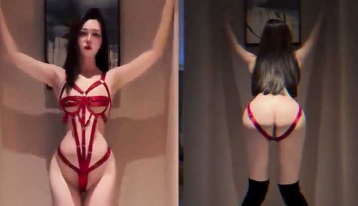 PaliTube - น้องสาวสูงขายาว Suoai1024 แสดงรูปร่างที่มีเสน่ห์ การบิดเอวและแกว่งสะโพกของเธอสวยงามโดดเด่น