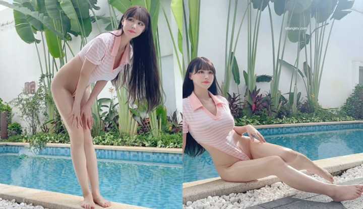 PaliTube - ขอแนะนำอย่างยิ่ง ยอดสุดของความงามและร่างกาย ชุดว่ายน้ำเปียกเปรอะเผยหน้าอกและความแน่น