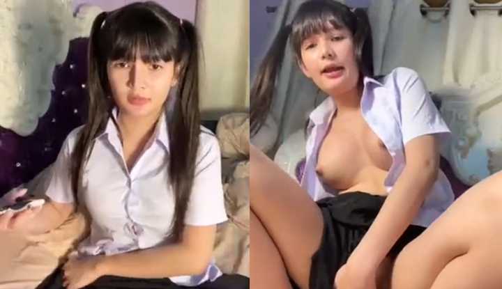 PaliTube - คลิปหลุดเพชรตี้ twitter xxx ใส่ชุดนักศึกษาไลฟ์สดกลุ่มลับโชว์ความโหนกของหี หีใหญ่มาก ติ้วโชว์อย่างเด็ด พร้อมเอาดิลโด้ด้ามใหญ่ ยัดหีจนน้ำหีเปียกควยปลอม