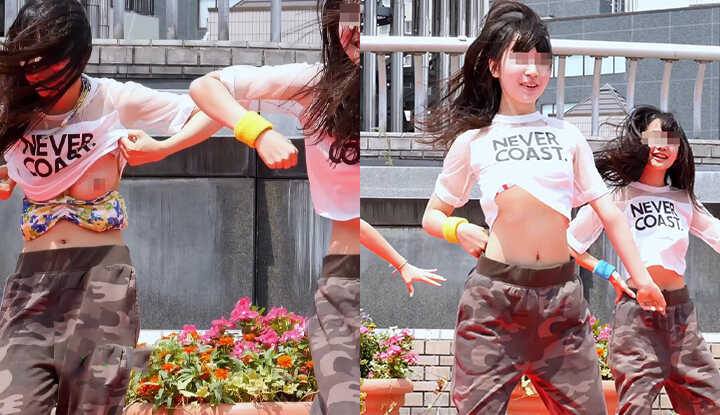PaliTube - Japanese Female College Student's Summer Festival Dance Exposes Part of Her Body, Swimsuit Slips Revealing Left Half, She Adjusts and Continues Dancing!