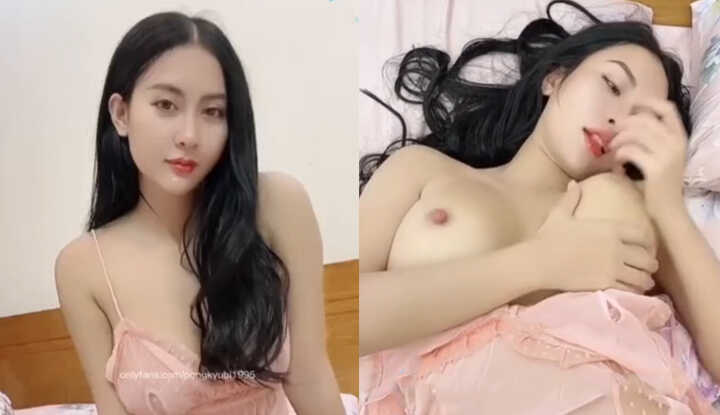 PaliTube - คลิปหลุด Onlyfans pongkyubi1995 น้องบุ้งกี๋ เล่นเสียวเกี่ยวเบ็ดหีแฉะ ตั้งกล้องช่วยตัวเองโชว์สาวสวยนมใหญ่ขาวหมวยอ็กคาชุดนอนยั่วเย็ดเงี่ยนจัดหัวนมแข็งเกี่ยวเบ็ดน้้ำแตก
