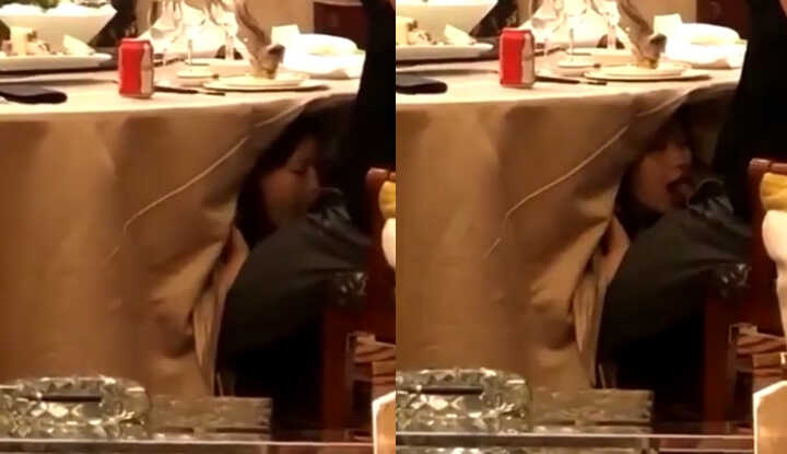 PaliTube - คลิปหลุด มางานแต่งงานเพื่อน  แต่แอบกินไส้กรอกใต้โต๊ะ
