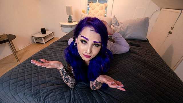PaliTube - Hot Inked Purple Hair Friend Is A Little Squirting Slut