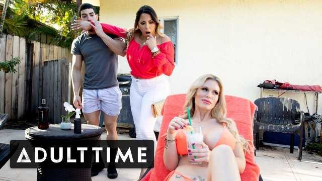 PaliTube - ADULT TIME - Railing My Big Tit Blonde Teacher with My Sexy Stepmom