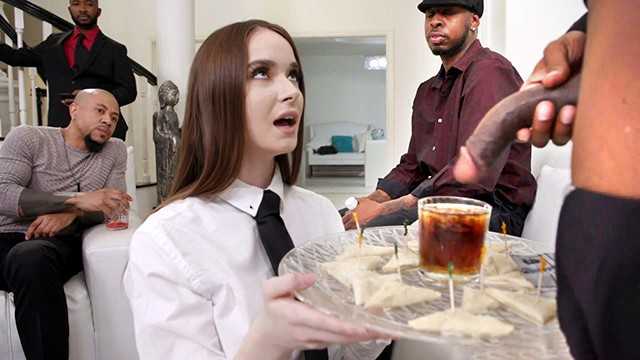 PaliTube - Hazel Moore Does Anal Gangbang With Big Black Cocks