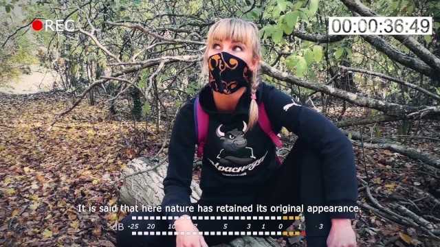 PaliTube - Outdoor blowjob. Stalker Karina suck a dick to a guard at an abandoned camp