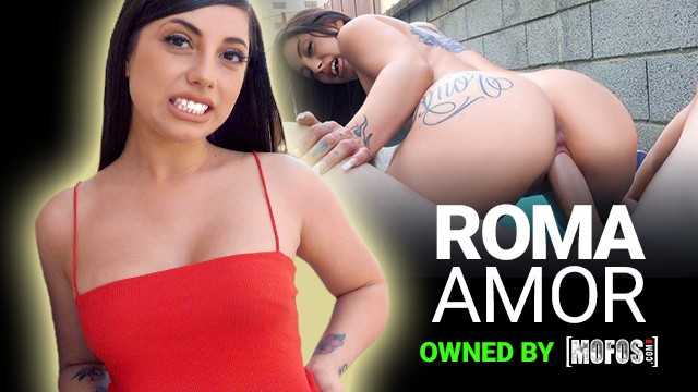 PaliTube - Mofos - Cute Brunette Teen With Big Ass Roma Amor Sucks & Fucks Her Ex's Friend Outdoors