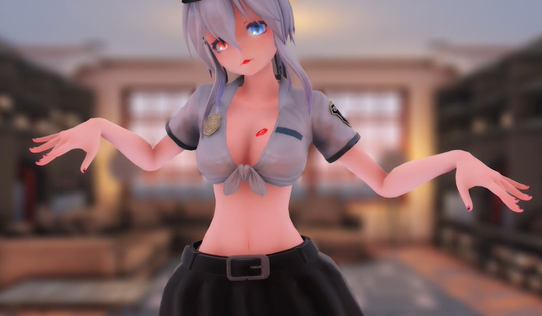 PaliAnime - แอบถ่ายฮาคุ ในเครื่องแบบตำรวจสุดเซ็กซี่